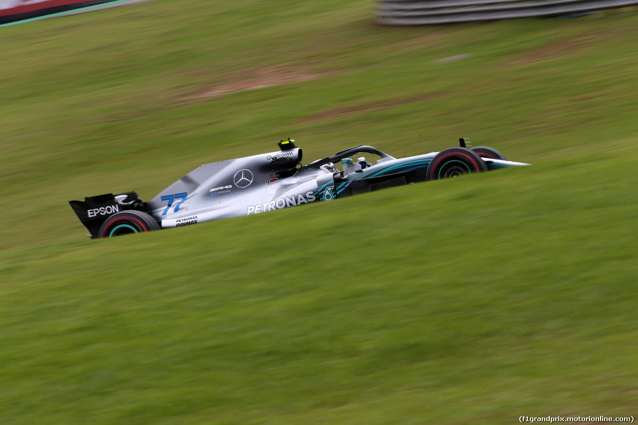 GP BRASILE, 09.11.2018 - Prove Libere 2, Valtteri Bottas (FIN) Mercedes AMG F1 W09
