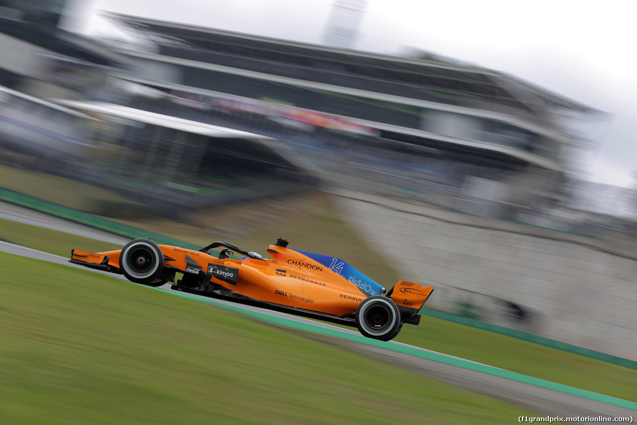 GP BRASILE, 09.11.2018 - Prove Libere 2, Fernando Alonso (ESP) McLaren MCL33