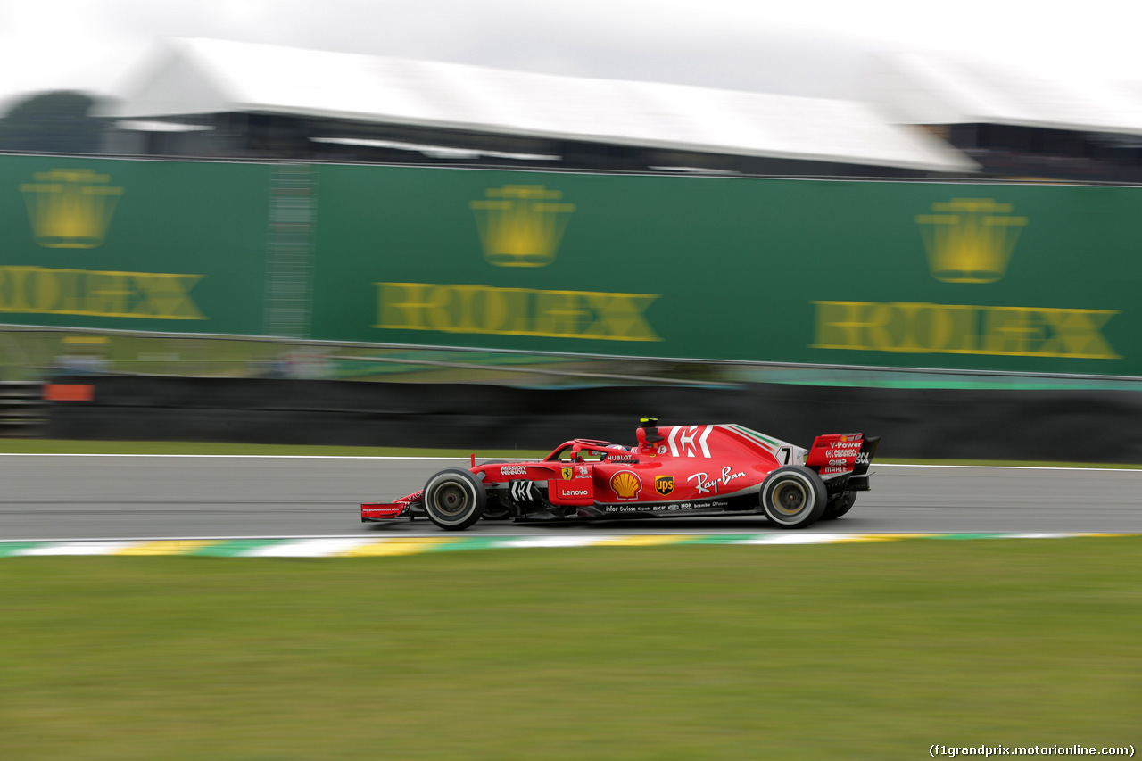 GP BRASILE, 09.11.2018 - Prove Libere 2, Kimi Raikkonen (FIN) Ferrari SF71H