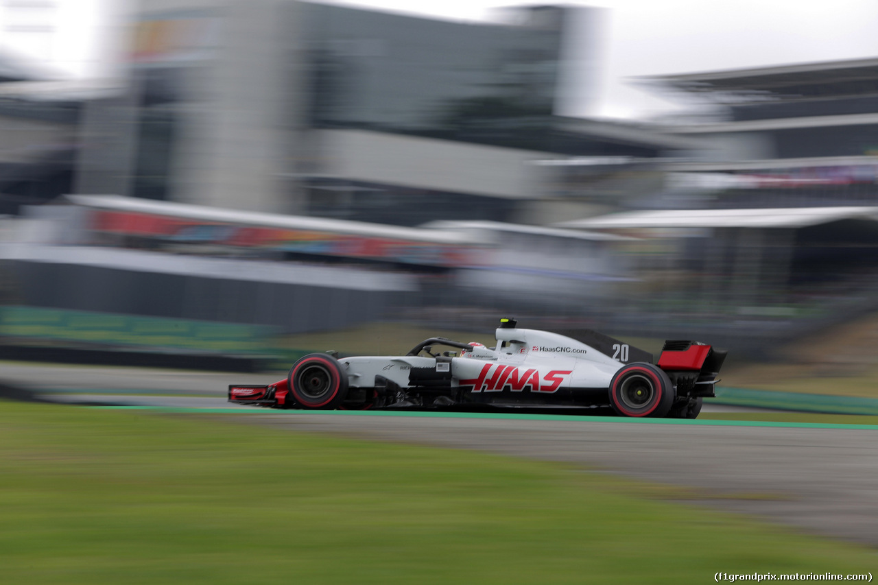 GP BRASILE, 09.11.2018 - Prove Libere 2, Kevin Magnussen (DEN) Haas F1 Team VF-18