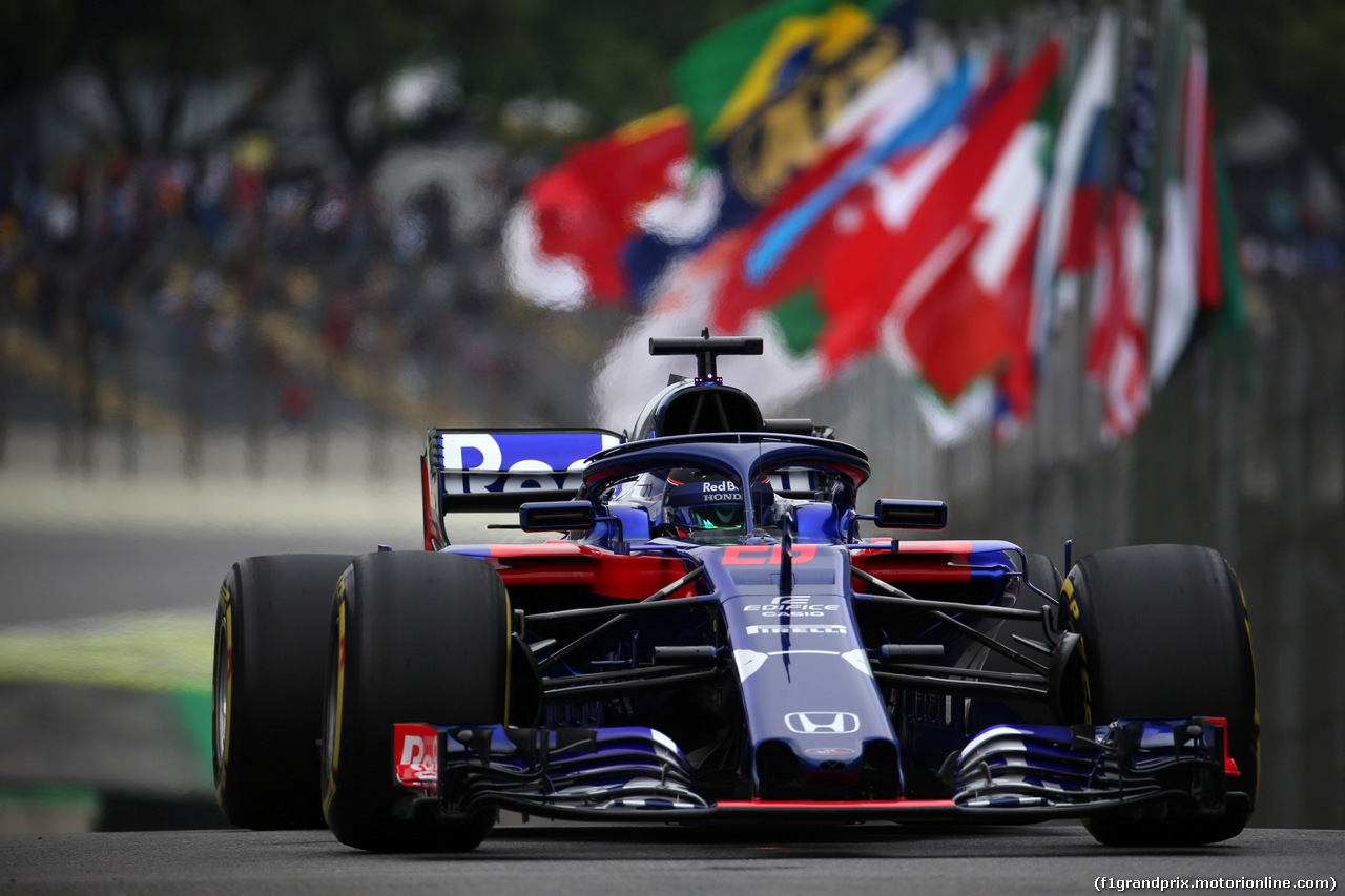GP BRASILE, 09.11.2018 - Prove Libere 2, Brendon Hartley (NZL) Scuderia Toro Rosso STR13