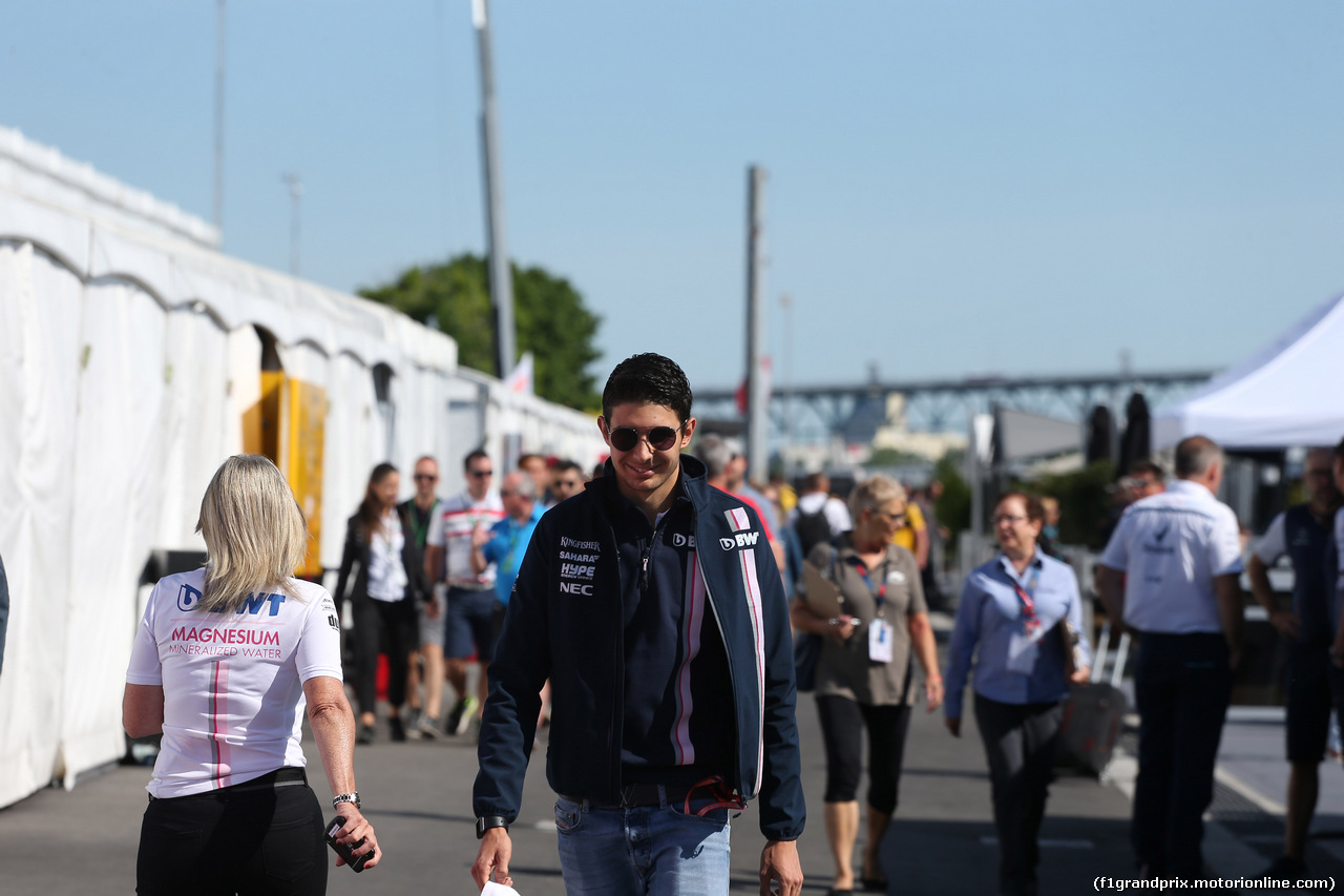 GP CANADA, 10.06.2018- Esteban Ocon (FRA) Sahara Force India F1 VJM11