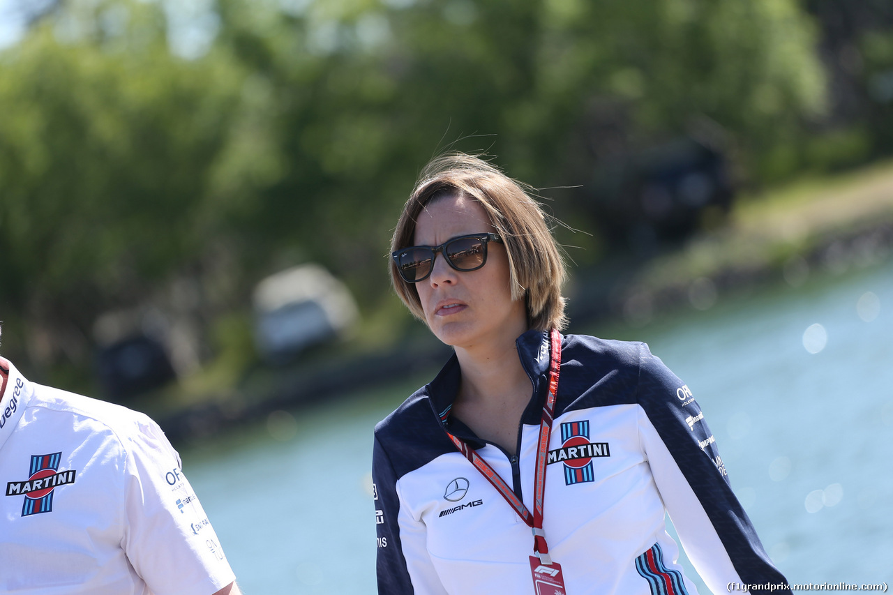 GP CANADA, 10.06.2018- Claire Williams (GBR) Williams Deputy Team Principa