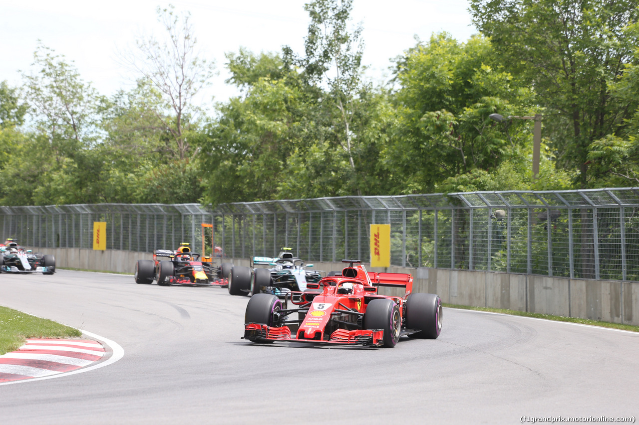 GP CANADA, 10.06.2018- Gara, Sebastian Vettel (GER) Ferrari SF71H