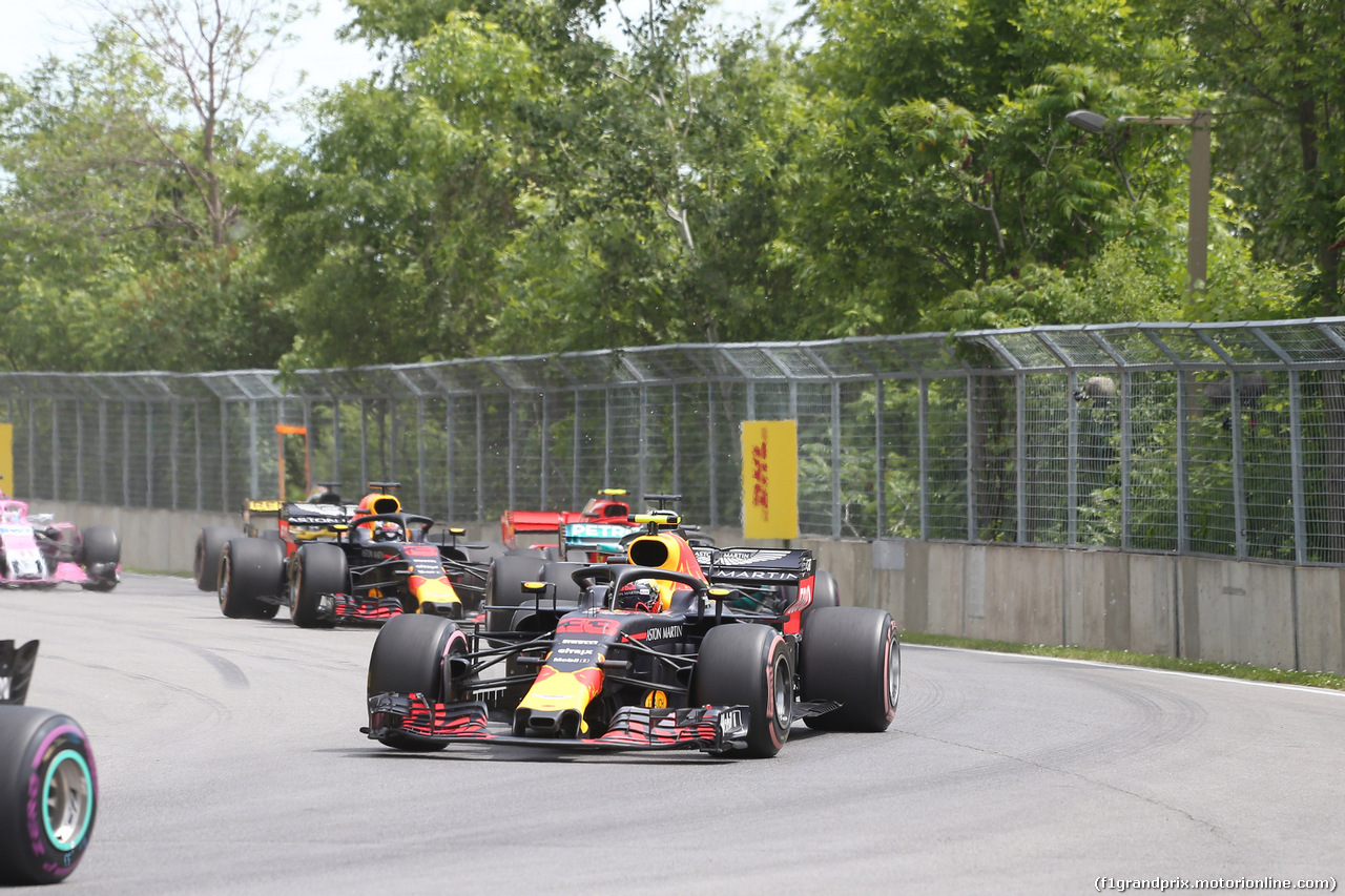 GP CANADA, 10.06.2018- Gara, Max Verstappen (NED) Red Bull Racing RB14