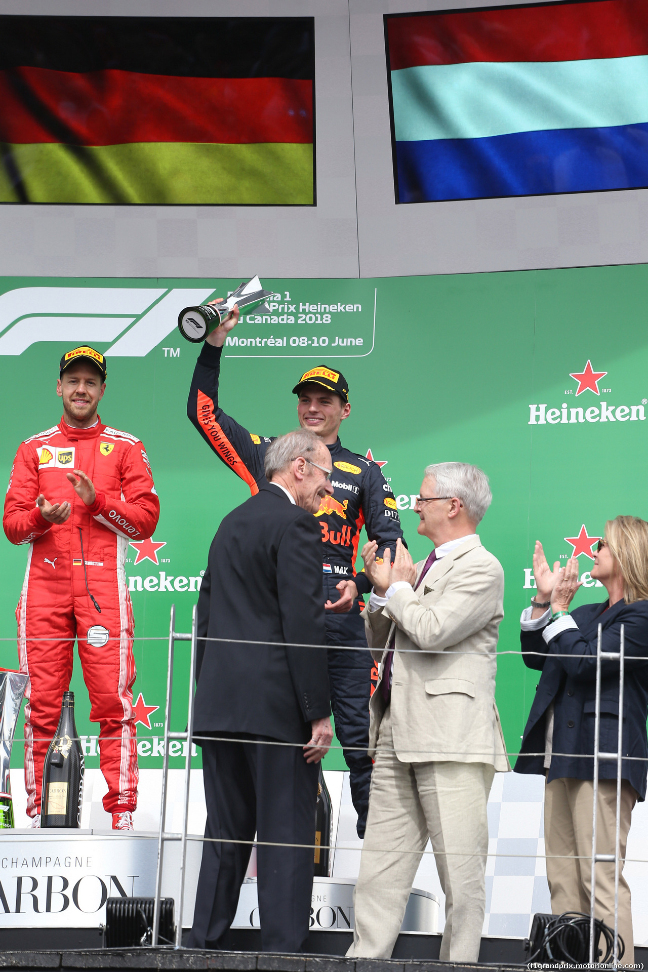 GP CANADA, 10.06.2018- Podium, 3rd Max Verstappen (NED) Red Bull Racing RB14