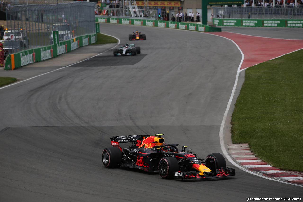 GP CANADA, 10.06.2018- Gara, Max Verstappen (NED) Red Bull Racing RB14