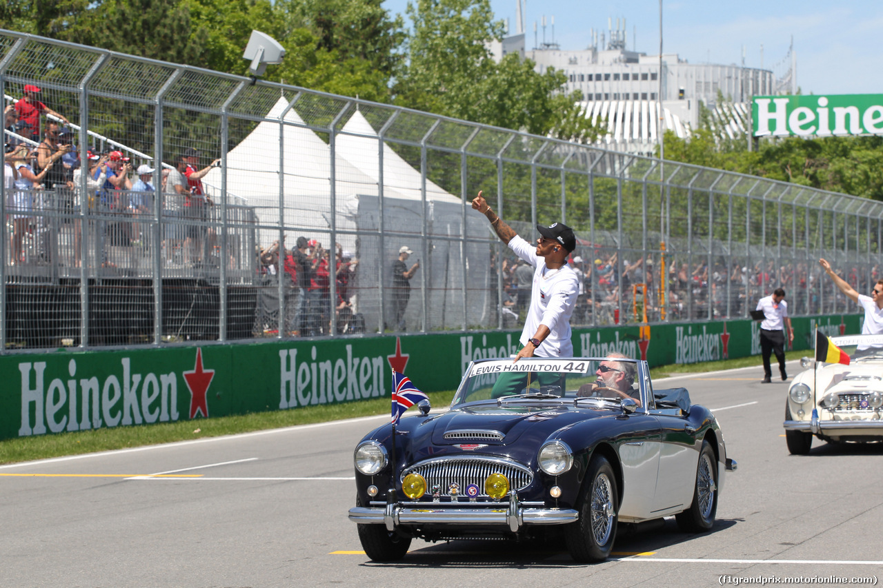 GP CANADA, 10.06.2018- driver parade, 44