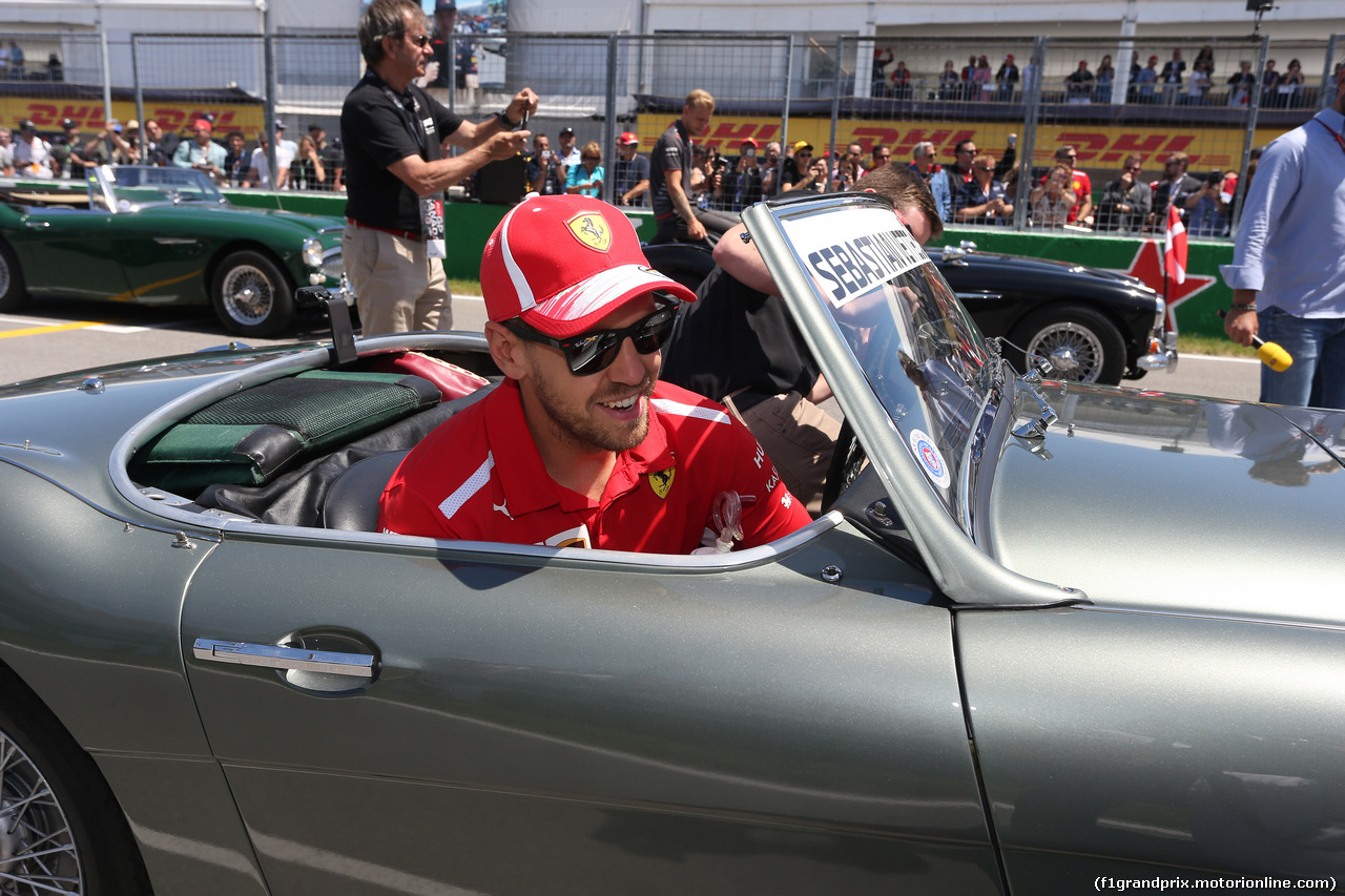 GP CANADA, 10.06.2018- driver parade, Sebastian Vettel (GER) Ferrari SF71H