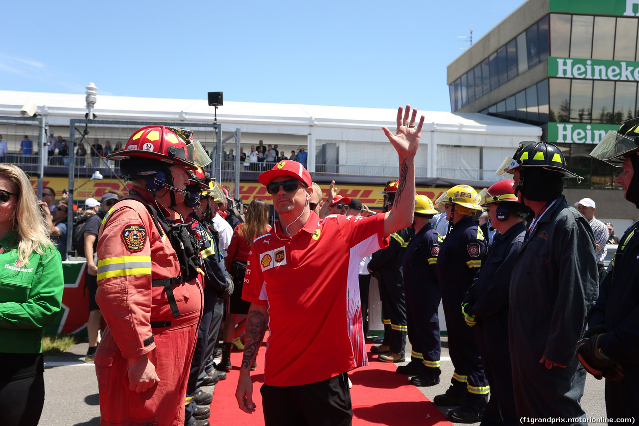 GP CANADA, 10.06.2018- driver parade, Kimi Raikkonen (FIN) Ferrari SF71H