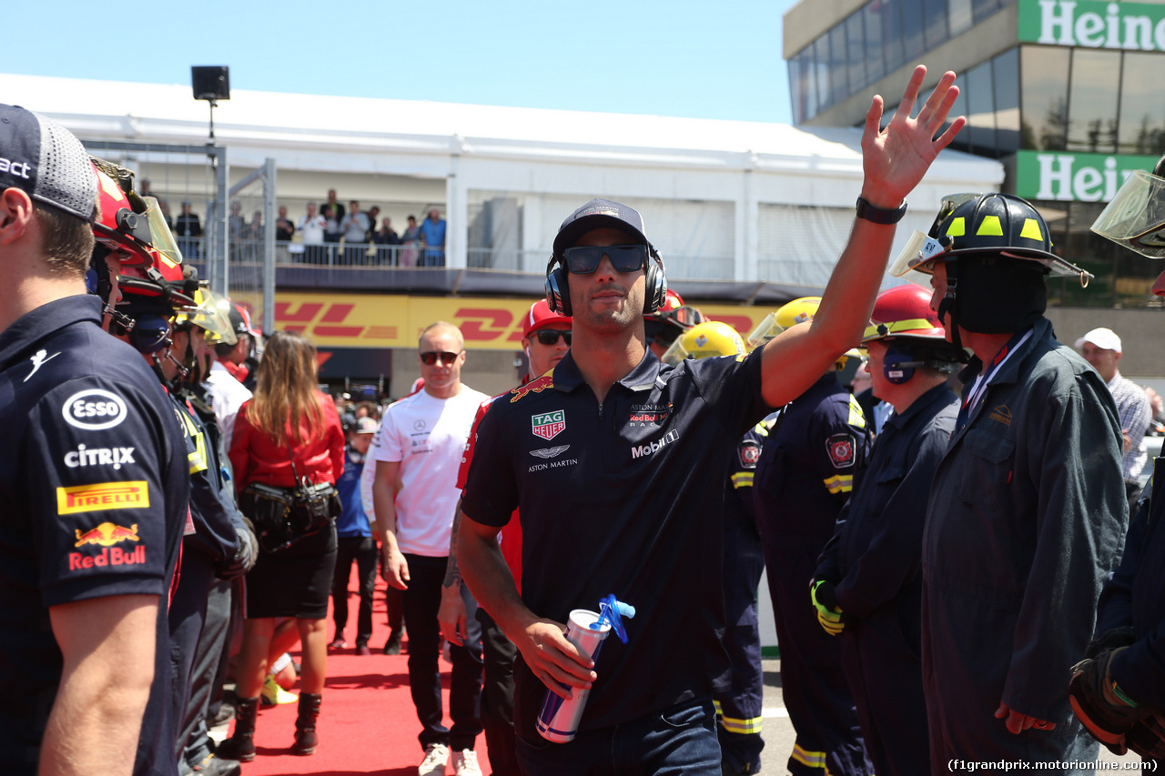 GP CANADA, 10.06.2018- driver parade, Daniel Ricciardo (AUS) Red Bull Racing RB14