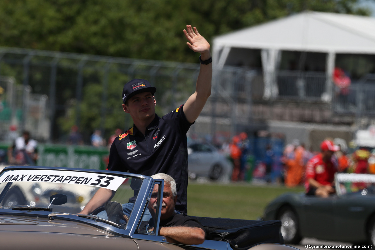 GP CANADA, 10.06.2018- driver parade, Max Verstappen (NED) Red Bull Racing RB14