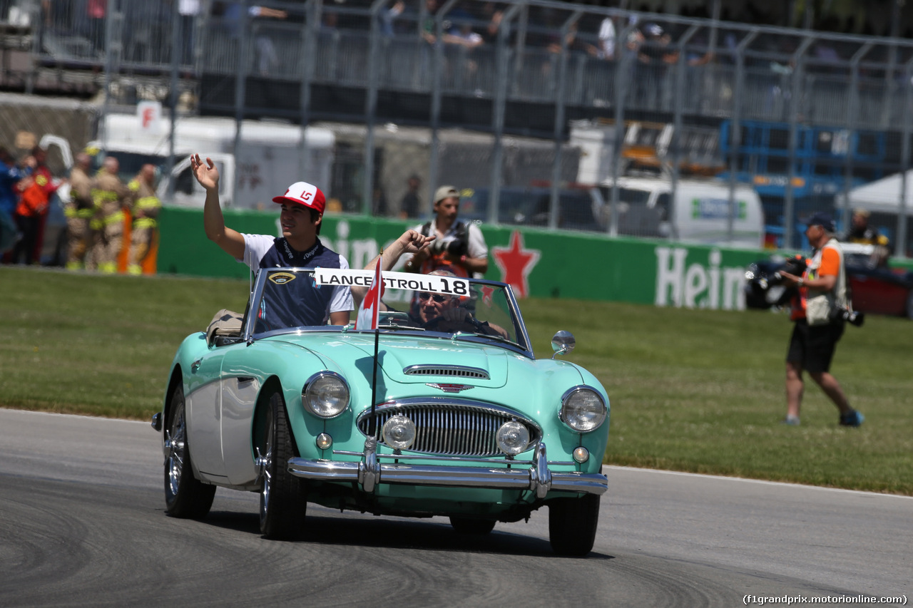 GP CANADA, 10.06.2018- driver parade, Lance Stroll (CDN) Williams FW41