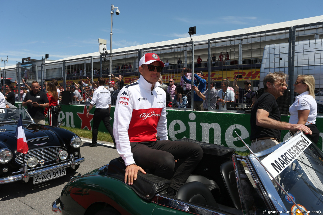 GP CANADA, 10.06.2018- driver parade, Marcus Ericsson (SUE) Alfa Romeo Sauber C37