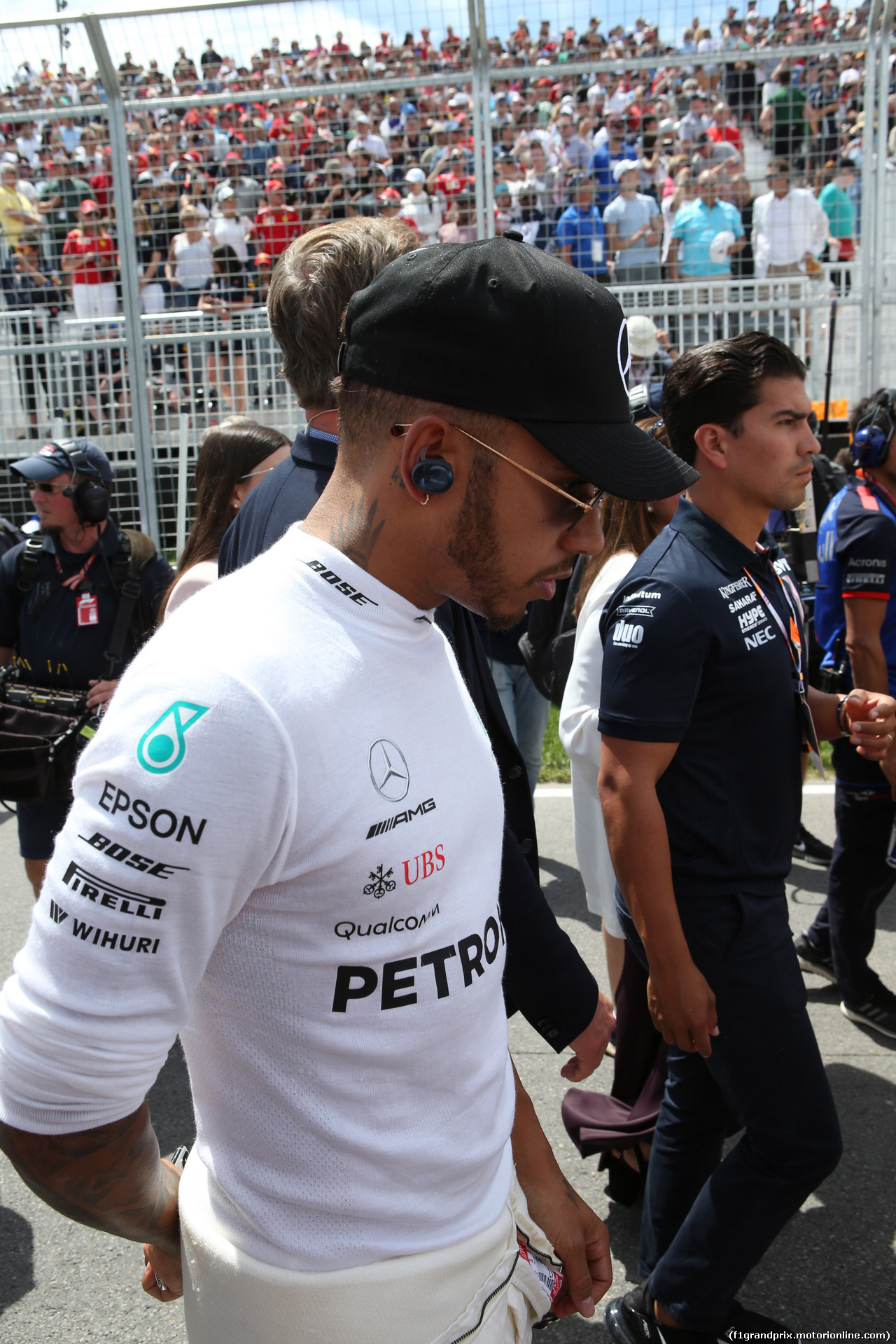 GP CANADA, 10.06.2018- Gara, the partenzaing grid: Lewis Hamilton (GBR) Mercedes AMG F1 W09