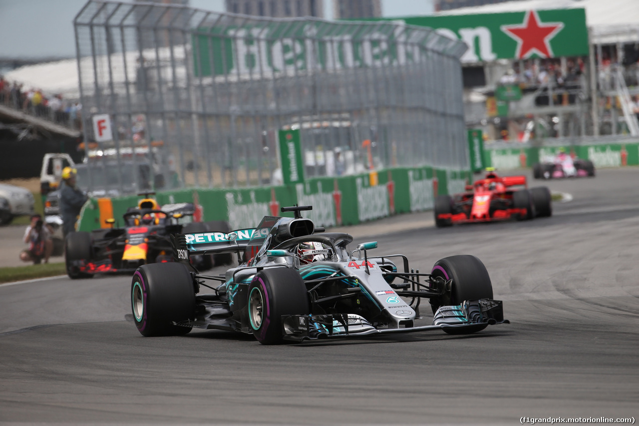 GP CANADA, 10.06.2018- Gara, Lewis Hamilton (GBR) Mercedes AMG F1 W09