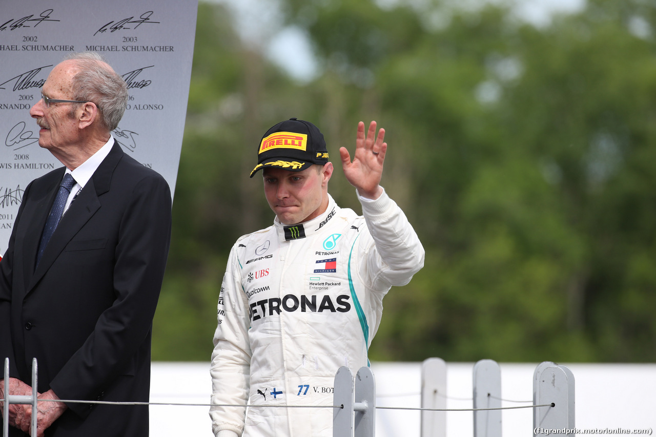 GP CANADA, 10.06.2018- podium, 2nd place Valtteri Bottas (FIN) Mercedes AMG F1 W09