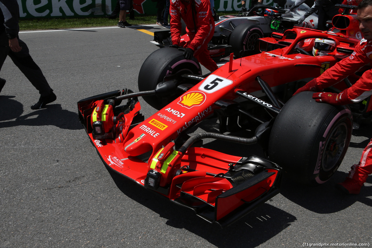GP CANADA, 10.06.2018- Gara, the partenzaing grid: Sebastian Vettel (GER) Ferrari SF71H