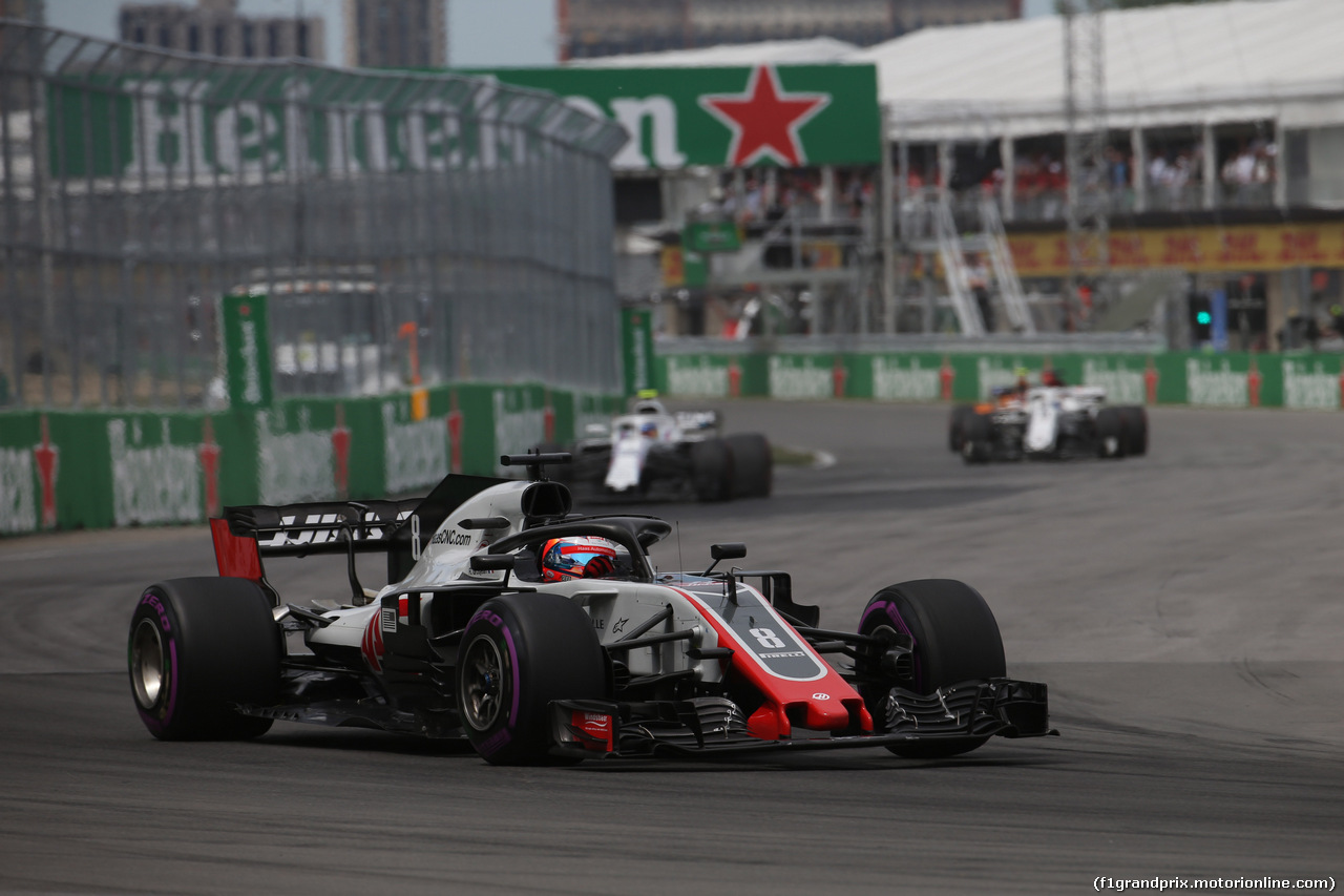 GP CANADA, 10.06.2018- Gara, Romain Grosjean (FRA) Haas F1 Team VF-18