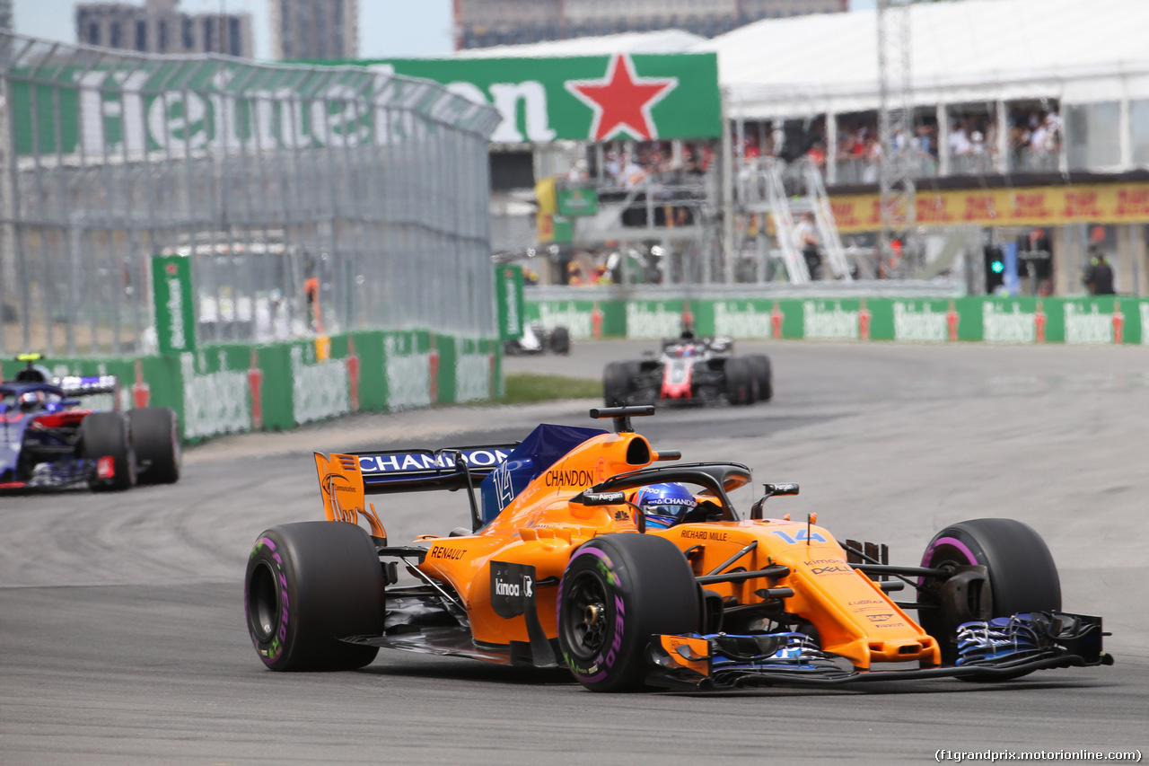 GP CANADA, 10.06.2018- Gara, Fernando Alonso (ESP) McLaren Renault MCL33