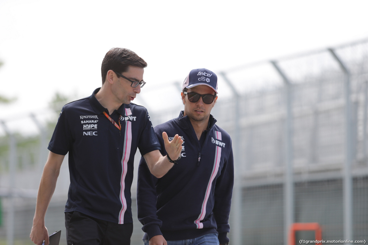 GP CANADA, 07.06.2018 - Sergio Perez (MEX) Sahara Force India F1 VJM11