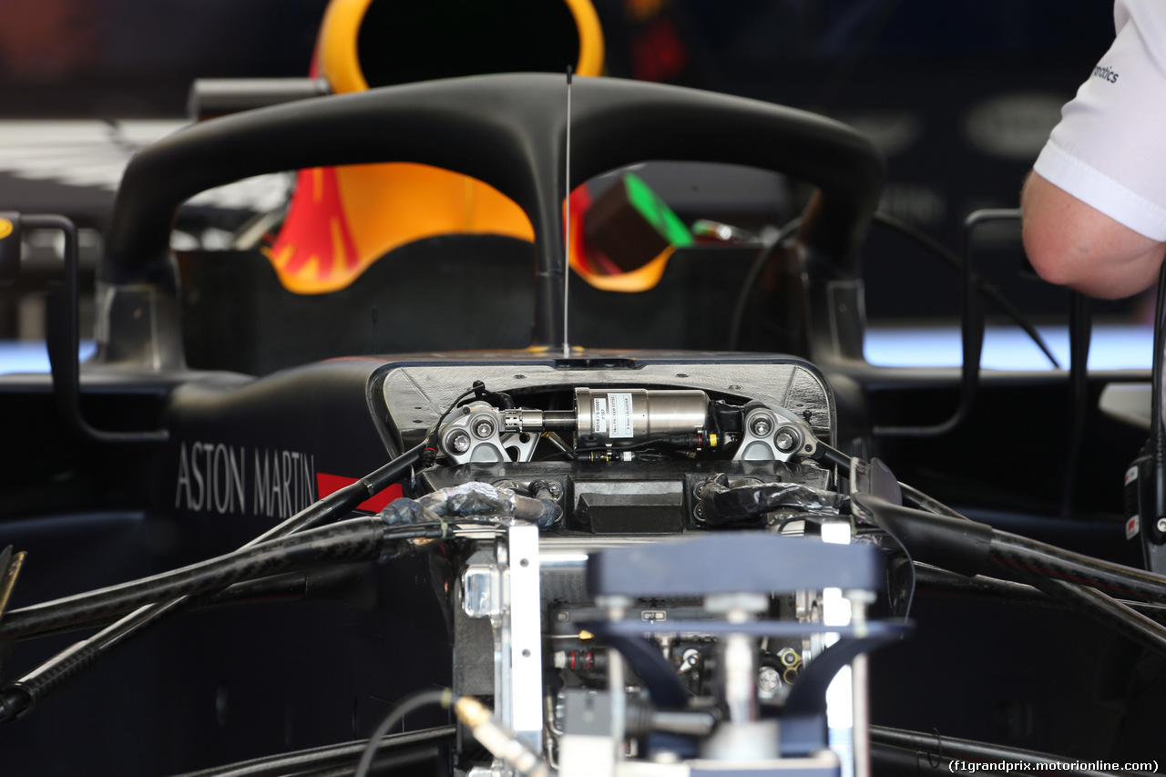 GP CANADA, 07.06.2018 - Aston Martin Red Bull Racing RB14 halo Tech Detail