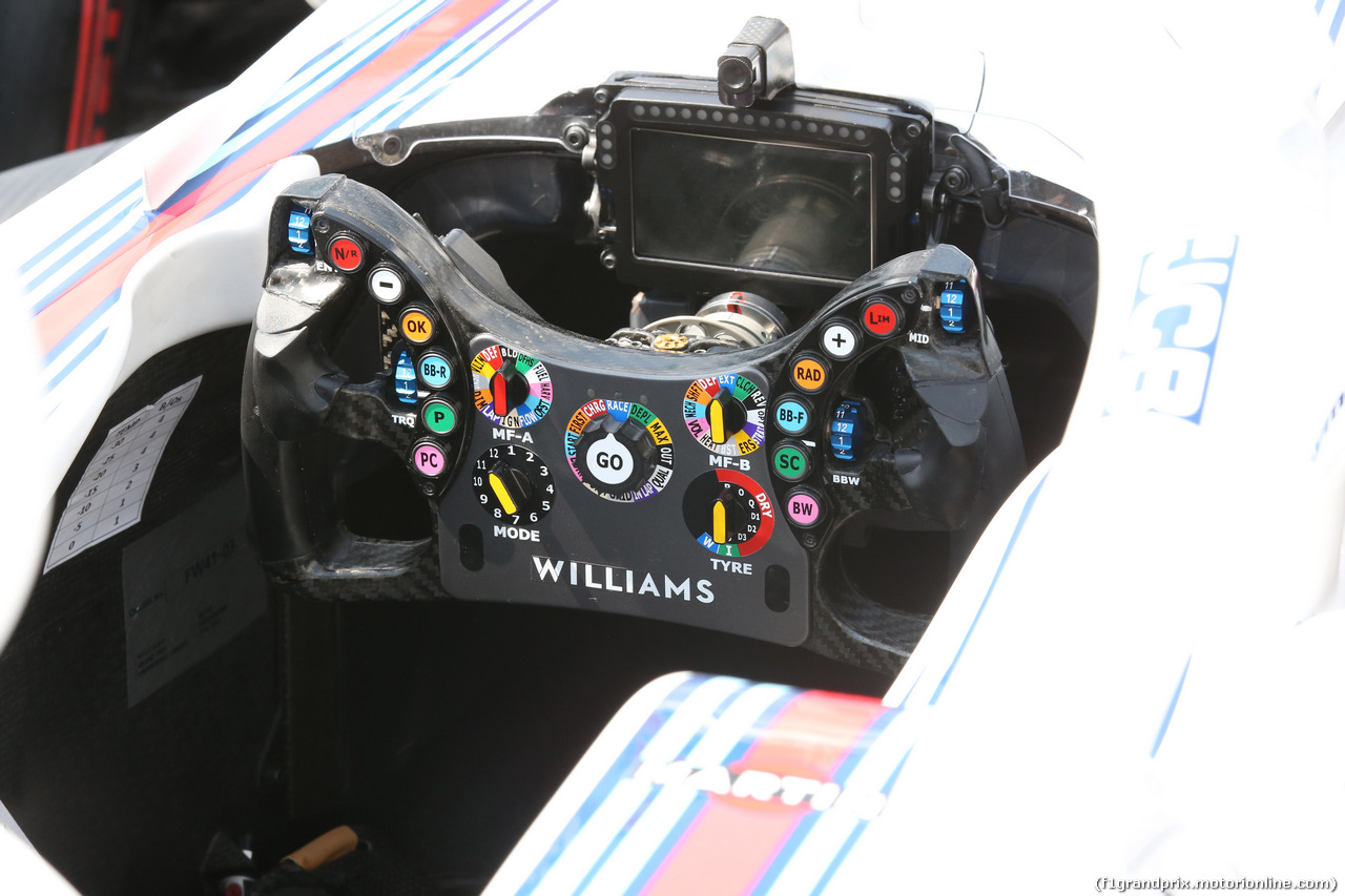 GP CANADA, 07.06.2018 - Williams FW41 steering wheel