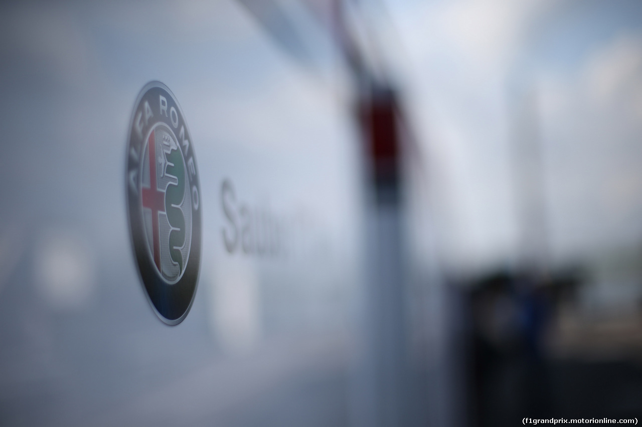 GP CANADA, 07.06.2018 - Alfa Romeo Sauber F1 logo