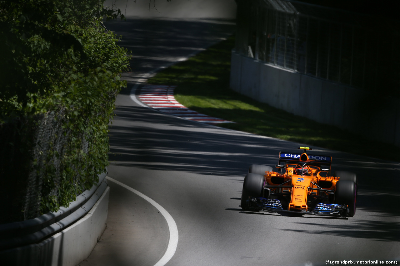 GP CANADA, 08.06.2018- free Practice 2, Stoffel Vandoorne (BEL) McLaren MCL33
