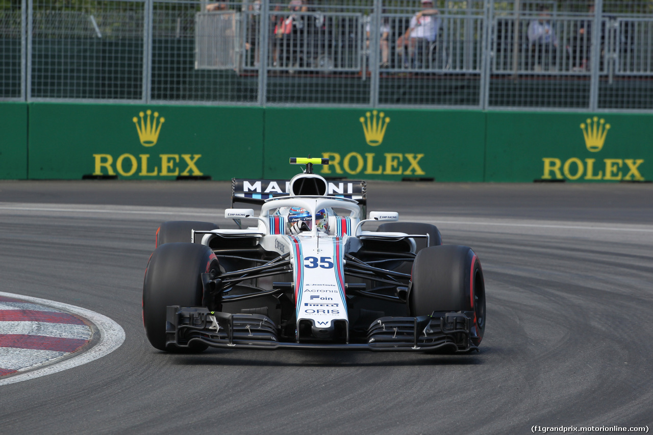 GP CANADA, 09.06.2018- Prove Libere 3, Sergej Sirotkin (RUS) Williams F1 Team FW41
