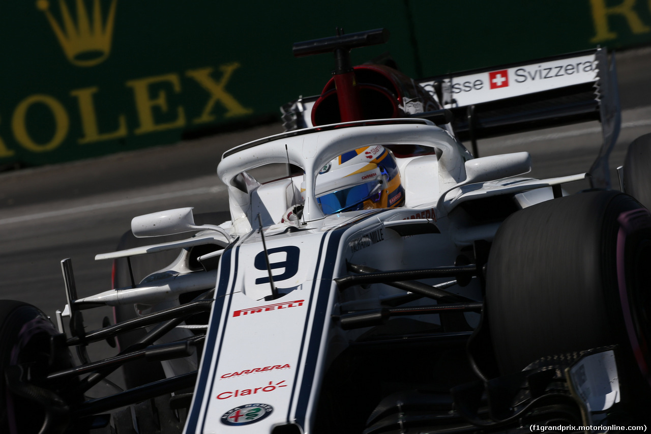 GP CANADA, 09.06.2018- Prove Libere 3, Marcus Ericsson (SUE) Alfa Romeo Sauber C37