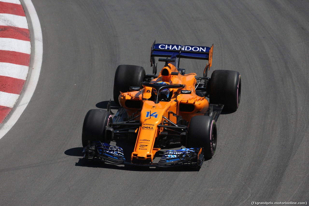 GP CANADA, 09.06.2018- Prove Libere 3, Fernando Alonso (ESP) McLaren Renault MCL33