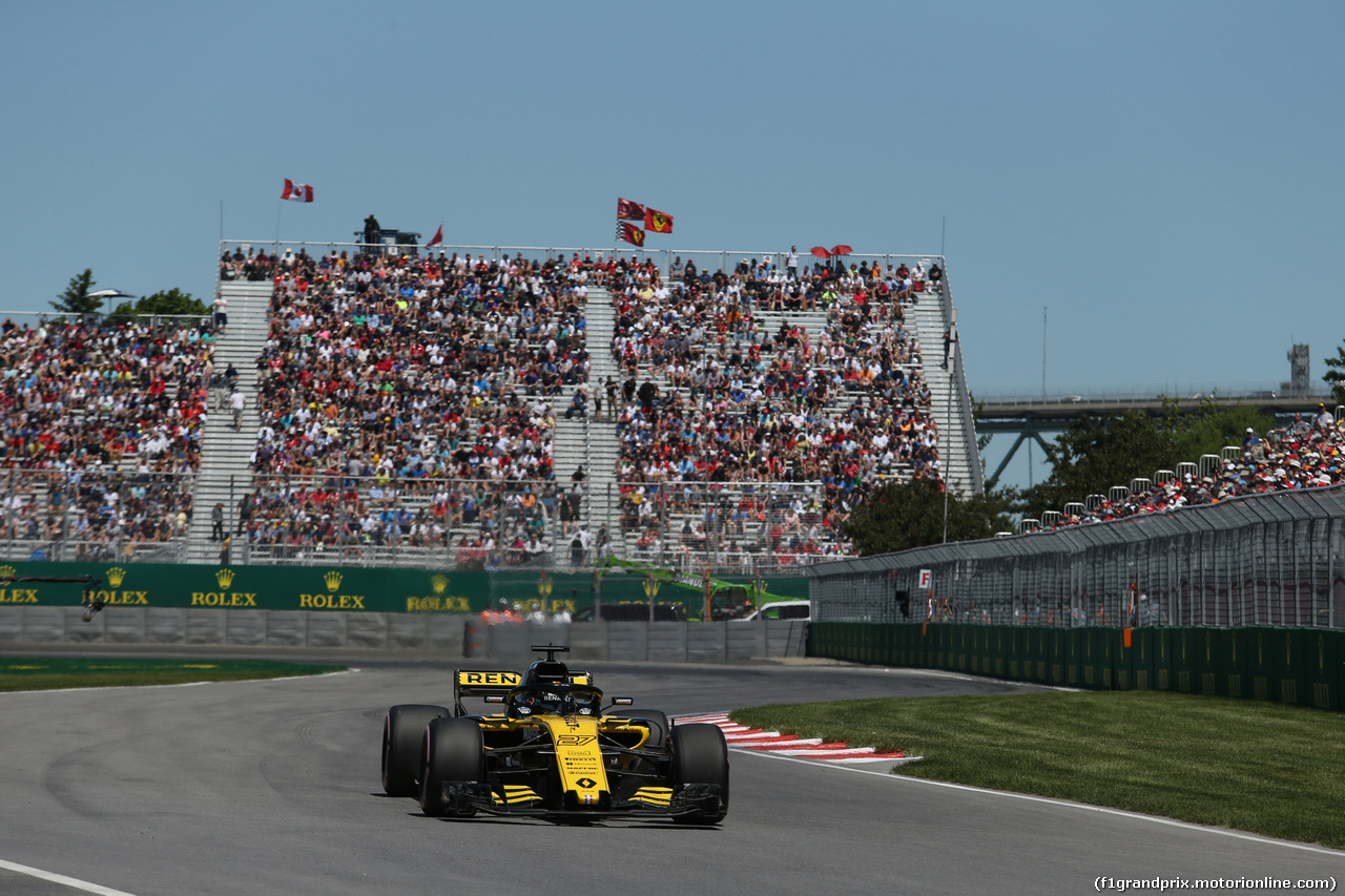 GP CANADA, 09.06.2018- Prove Libere 3, Nico Hulkenberg (GER) Renault Sport F1 Team RS18