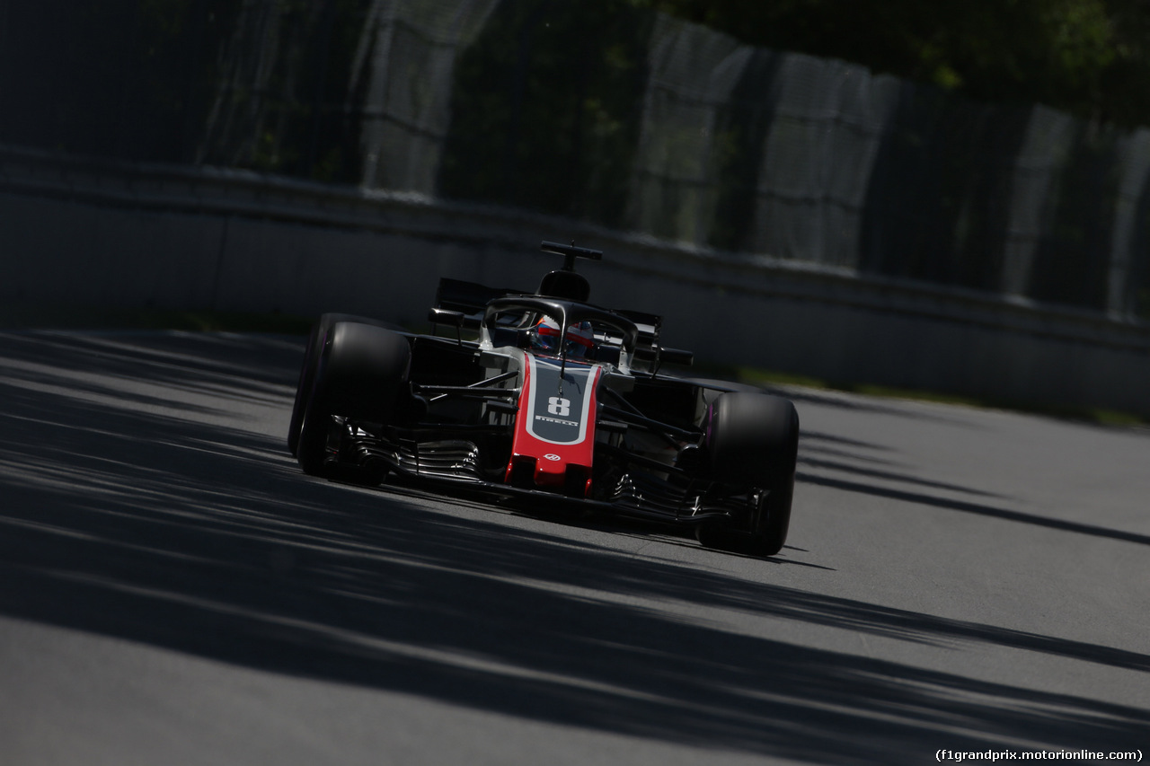 GP CANADA, 09.06.2018- Prove Libere 3, Romain Grosjean (FRA) Haas F1 Team VF-18