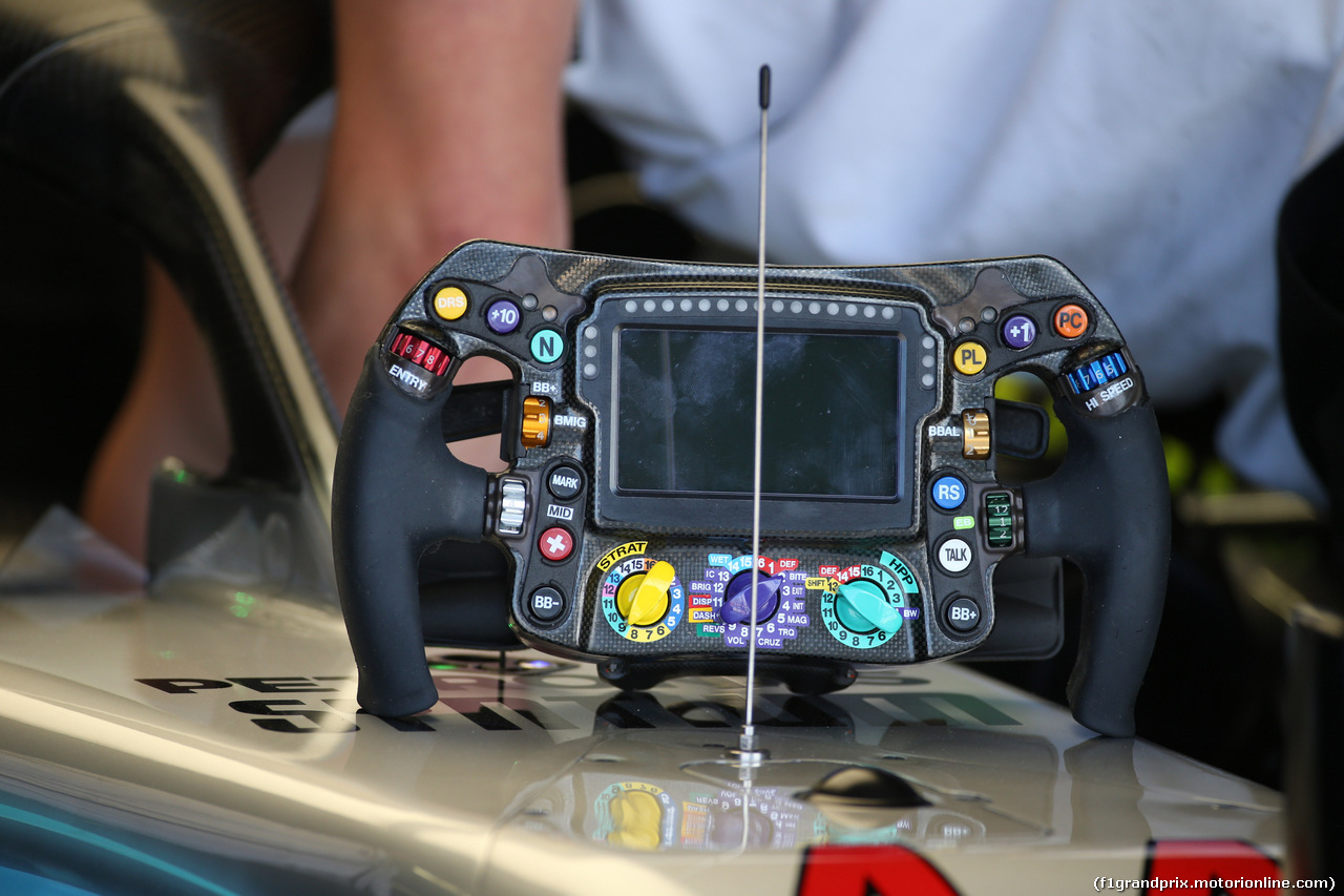 GP CANADA, 09.06.2018- Prove Libere 3, Mercedes AMG F1 W09 steering wheel
