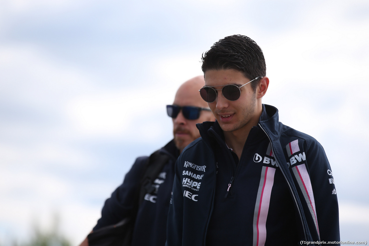 GP CANADA, 09.06.2018- Esteban Ocon (FRA) Sahara Force India F1 VJM11