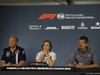 GP CANADA, 08.06.2018- friday Official Fia press conference, L to R Robert Fernley (GBR) Sahara Force India F1 Team Deputy Team Principal, Claire Williams (GBR) Williams Deputy Team Principa e Guenther Steiner (ITA) Haas F1 Team Prinicipal