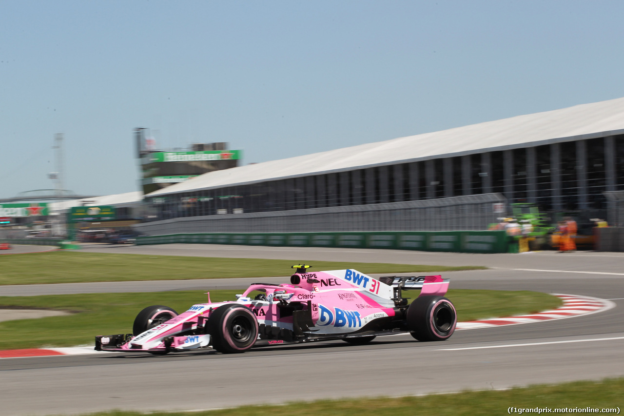 GP CANADA, 08.06.2018- free Practice 1, Esteban Ocon (FRA) Sahara Force India F1 VJM11