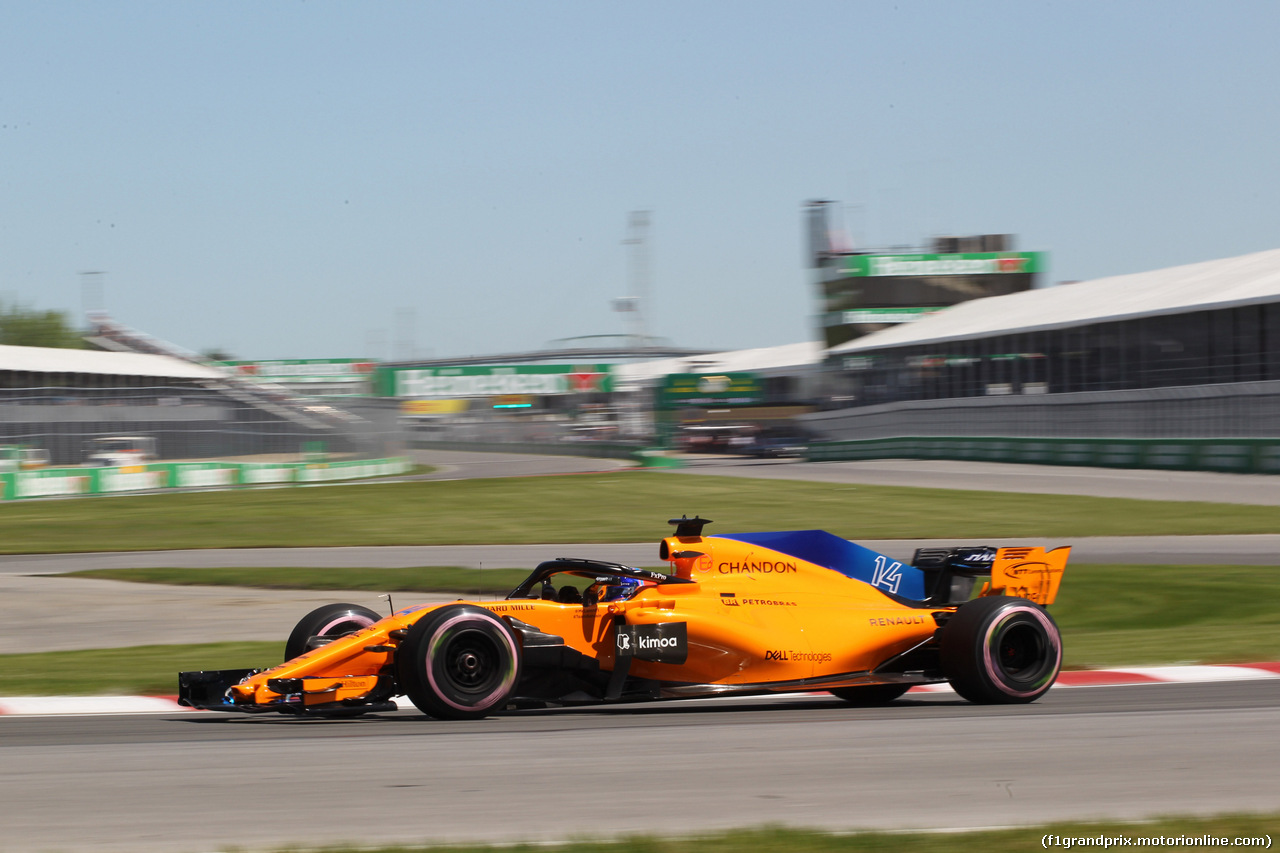 GP CANADA, 08.06.2018- free Practice 1, Fernando Alonso (ESP) McLaren Renault MCL33