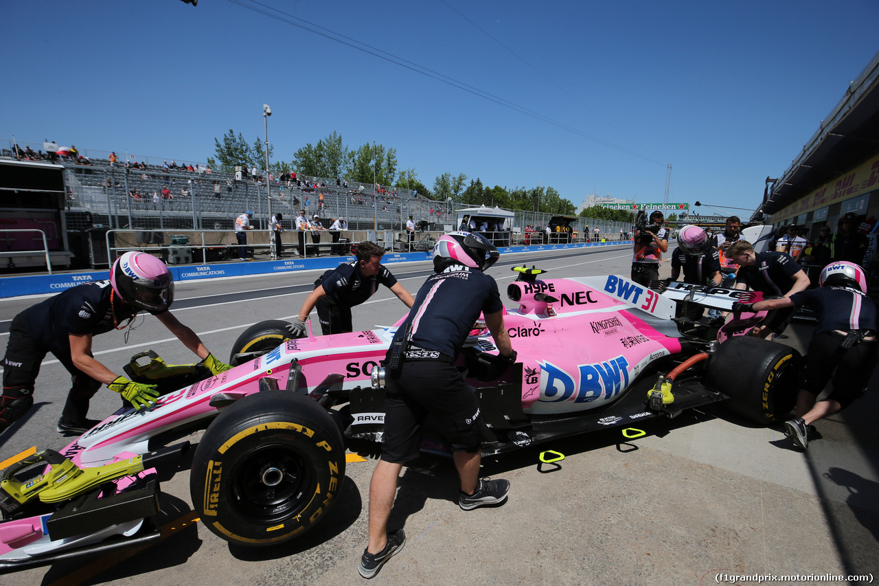 GP CANADA, 08.06.2018- free Practice 1, Esteban Ocon (FRA) Sahara Force India F1 VJM11