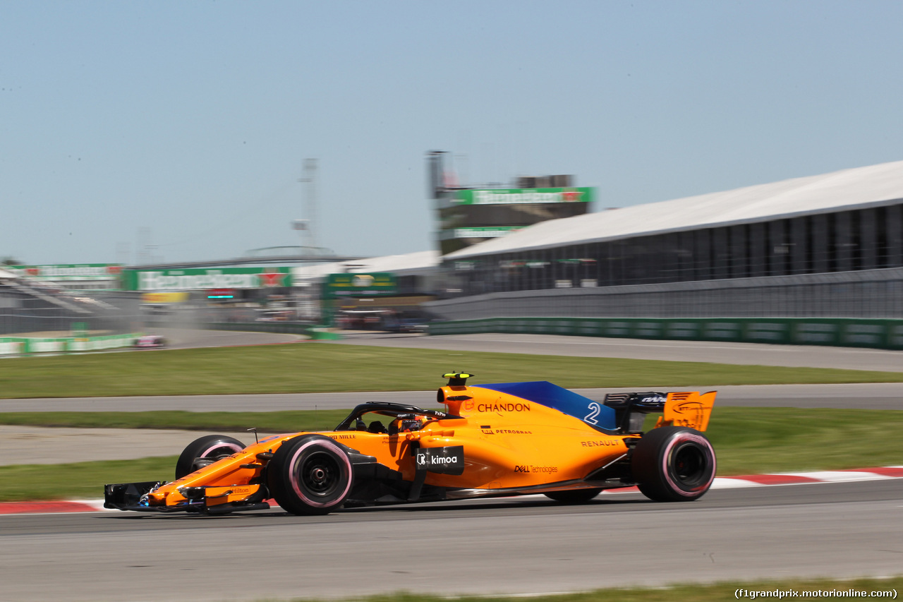 GP CANADA, 08.06.2018- free Practice 1, Stoffel Vandoorne (BEL) McLaren MCL33