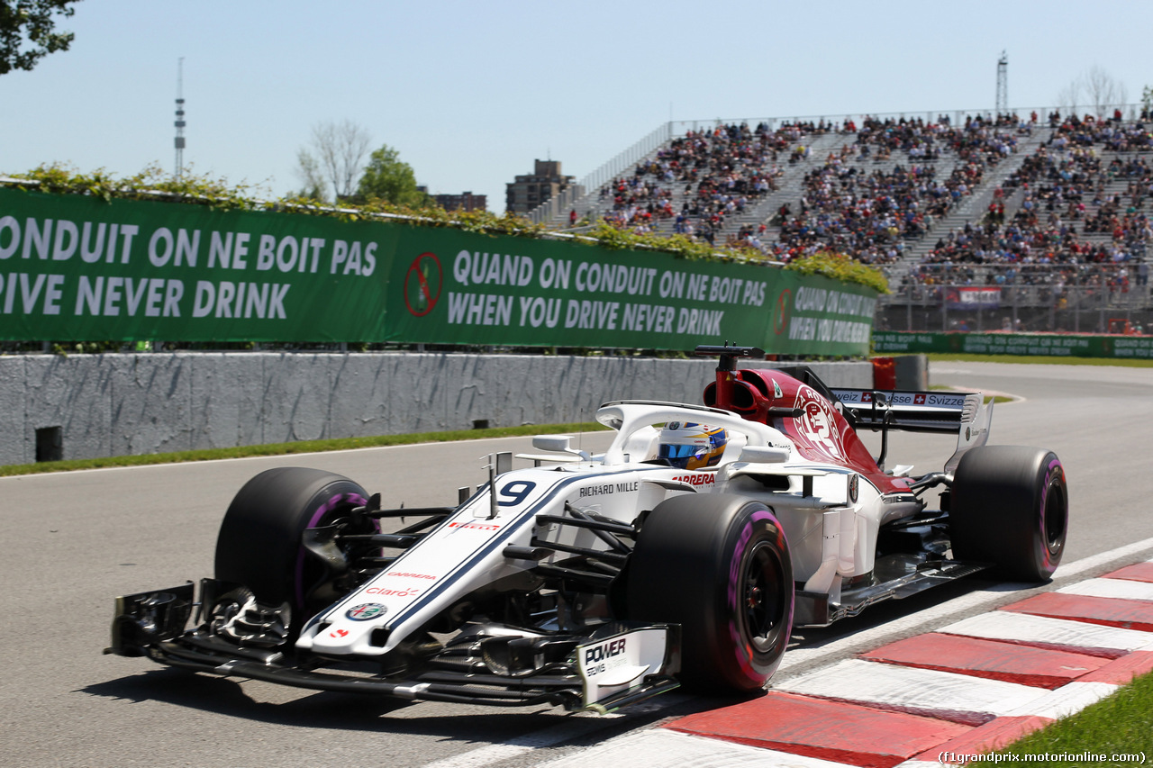 GP CANADA, 08.06.2018- free Practice 1, Marcus Ericsson (SUE) Alfa Romeo Sauber C37