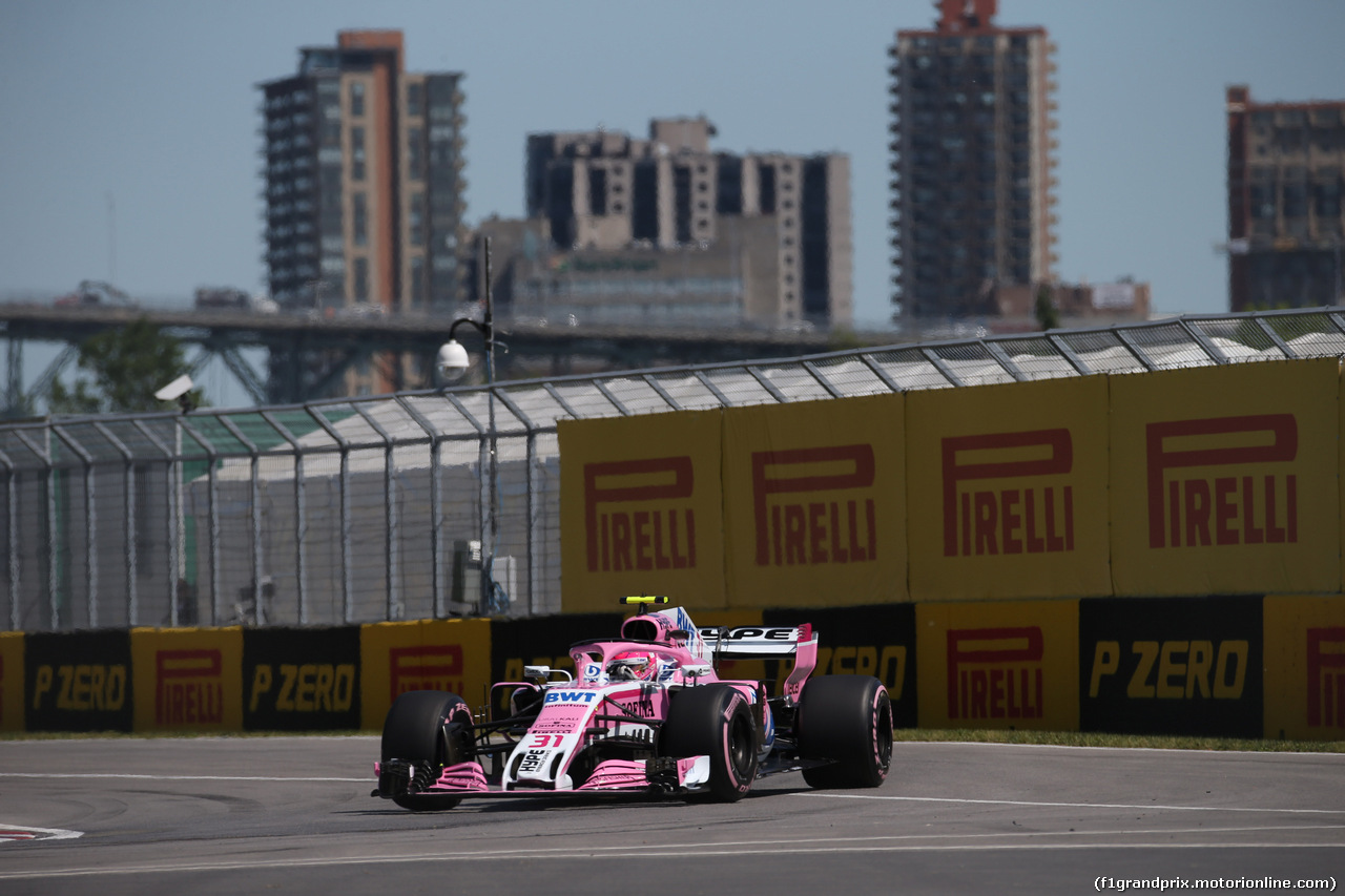 GP CANADA, 08.06.2018- free Practice 1, Esteban Ocon (FRA) Sahara Force India F1 VJM11