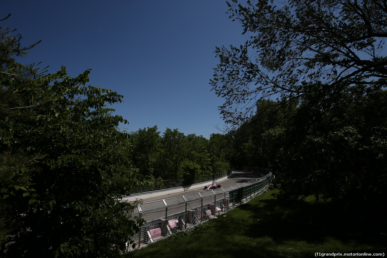 GP CANADA, 08.06.2018- free Practice 2, Sergio Perez (MEX) Sahara Force India F1 VJM11
