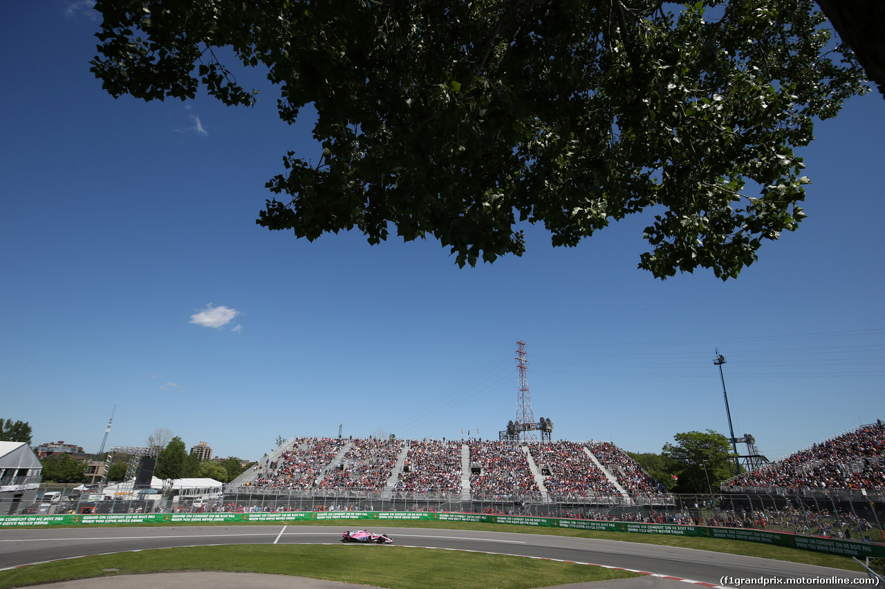 GP CANADA, 08.06.2018- free Practice 2, Sergio Perez (MEX) Sahara Force India F1 VJM11