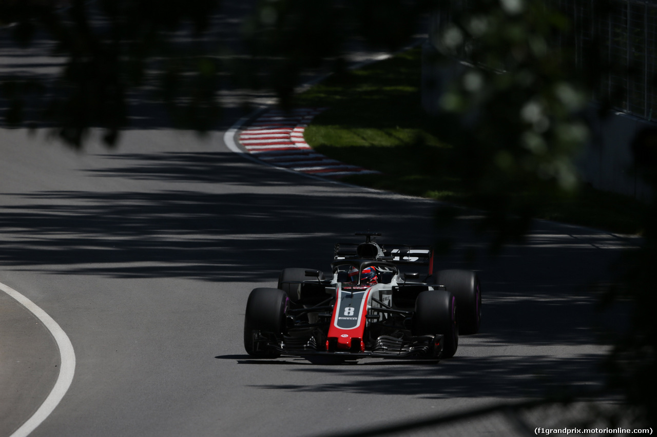 GP CANADA, 08.06.2018- free Practice 2, Romain Grosjean (FRA) Haas F1 Team VF-18