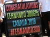 GP CANADA, 08.06.2018- Fernando Alonso (ESP) McLaren Renault MCL33 celebrates his 300th race in F1