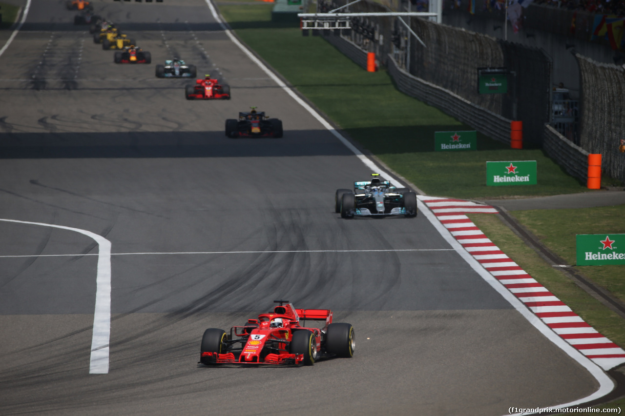 GP CINA, 15.04.2018- Gara, Sebastian Vettel (GER) Ferrari SF71H