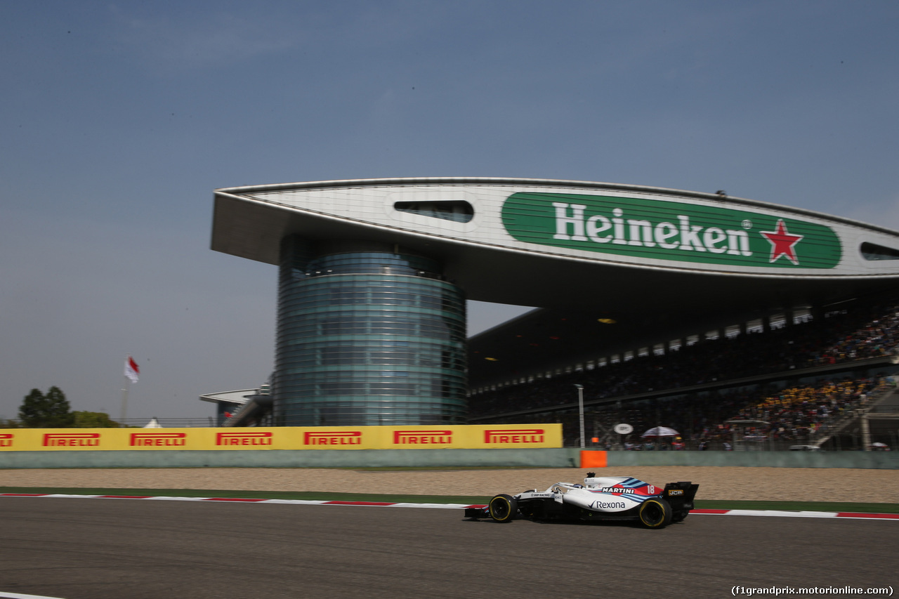 GP CINA, 15.04.2018- Gara, Lance Stroll (CDN) Williams FW41