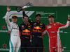 GP CINA, 15.04.2018- Podium, winner Daniel Ricciardo (AUS) Red Bull Racing RB14, 2nd Valtteri Bottas (FIN) Mercedes AMG F1 W09, 3rd Kimi Raikkonen (FIN) Ferrari SF71H